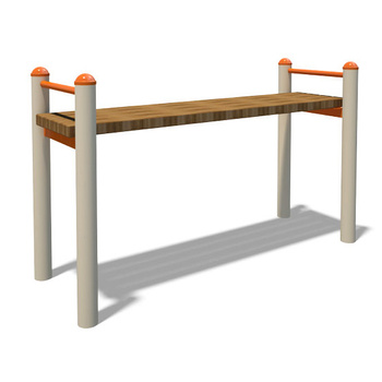 Banco reto S835.3 | Equipamento profissional para treino ao ar livre