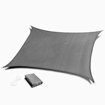 MultiGarden Waterproof Square Sun Shade Sail 4x4m Grey | Garden furniture, relaxation, modern style
