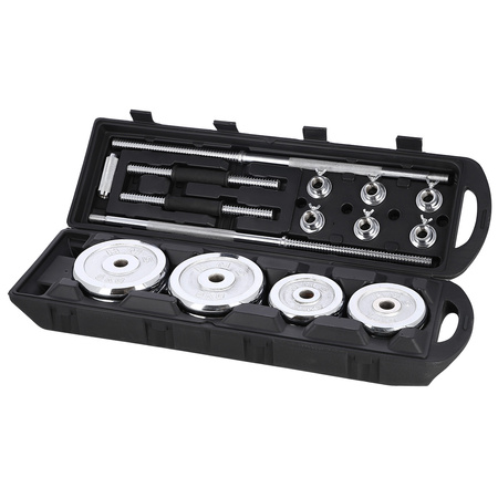 STC 50 súlyzó/ súlyzók tokban Króm 2x25kg HMS