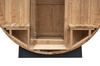 MO-2118 Tønde-havesauna 180 cm × Ø 210 cm - udendørs træsauna til haven til 3-4 personer.