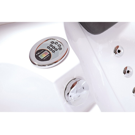 Carmen 631LH Leva hidromasažna kad z grelnikom Bela 180x120 cm - Luksuzna spa kad