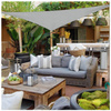 Toldo vela parasol impermeable 4x4x4m ModernHome - gris
