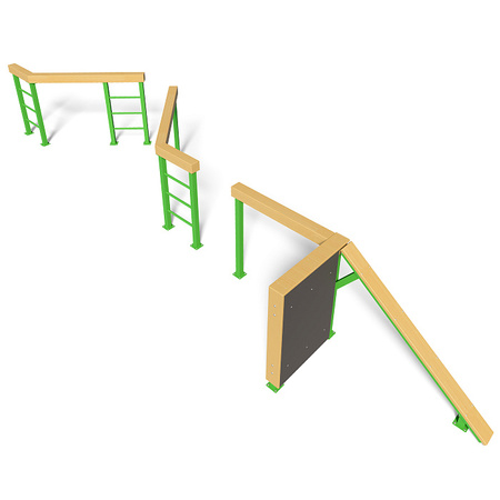 Percurso de Obstáculos Wall - Destroyed Bridge KF907.2 - Uma Prova de Força e Agilidade