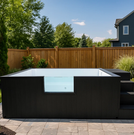 Piscina de jardim autoportante com acessórios Infinity - AG-300SPA