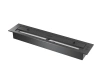 Black recessed biofireplace for niche installation – INSIDE C800v1, 4 mm glass, elegance without smoke
