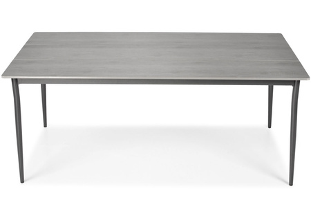 BOSANO 180 trädgårdsbord i aluminium - svart