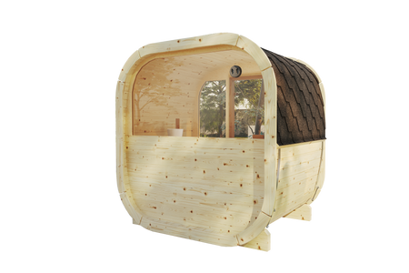 Außen-Sauna Eke 130 für 3-4 Personen / NEUE RAINBOW-KOLLEKTION / Nur Elektroheizung / Hochwertige nordische Fichte | Wellness | Entspannung | SPA | Wellness | Entspannung | SPA | Nordischer Stil | Thermoholz