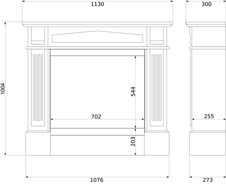 Verona Colosseum Portal biopejs med glas – en elegant røgfri pejs