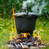 Chaudron sur pied en fonte 8L pour la chasse, le camping, le barbecue, MultiGarden