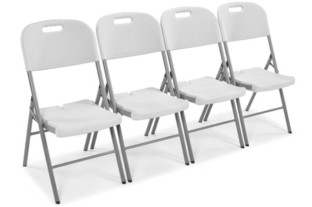 Chaise de restauration pliante - blanche