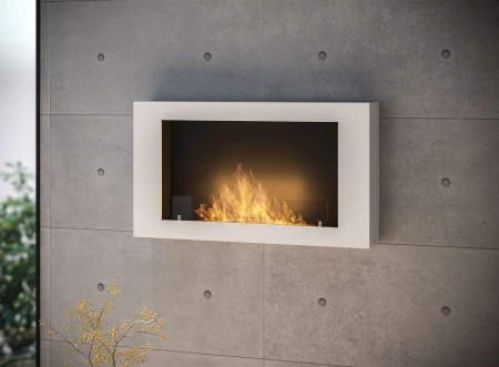 Chimenea de bioetanol compacta Murall 1000 — de pared, para empotrar en nicho, se adapta a cualquier interior
