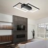 Dekorativ LED-lampe sort farge Moderne 48W + Fjernkontroll DL-A02