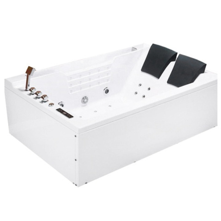 Fenix 606AH labās puses balta 180x120 cm burbuļvanna un sildītājs - greznība, komforts un atpūta jūsu vannas istabā