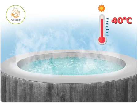 Dmuchane jacuzzi hydromasaż 4 os. 196x71 cm WIFI akcesoria premium INTEX 28440