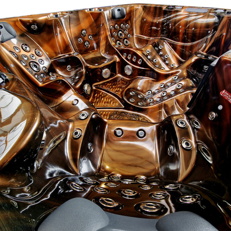 Trädgårdsjacuzzi SPA703A 230x230 cm – ett lyxigt SPA-badkar med hydromassage