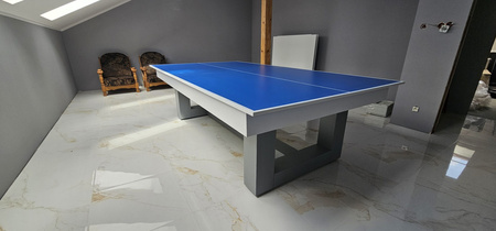Biljarttafel Vision II – elegante combinatie van biljart, eettafel en tafeltennis