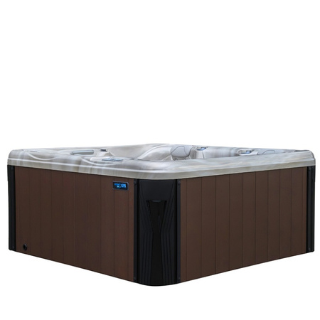 Dārza džakuzi SPA566 200x200 cm - luksusa spa vanna ar burbuļvannu dārzam un terasei