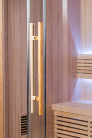 MO-SS2014H Sausā sauna ar HARVIA 6 kW sildītāju | Wellness | Relax | SPA | Mājas SPA | Panorāmas stikls