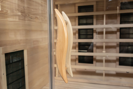 Sauna infravermelha MO-EA2R com pedras de sal do Himalaia