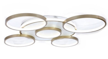 LAMPA DEKORACYJNA SUFIT 120W ZŁOTA +  PILOT  DL-Z03