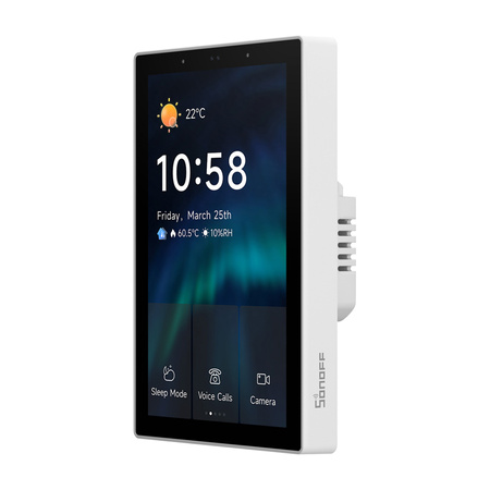 Painel de controlo WiFi/Bluetooth/ZigBee Matter SONOFF NSPanel Pro 120 (branco)
