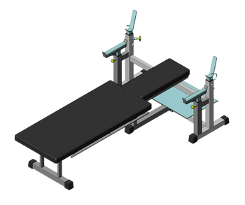 BT326 - Paralympic horizontal bench press, Paralympic | Profesionali jėgos įranga