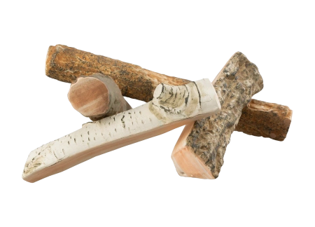 Leños cerámicos MIX madera para chimeneas - decorativos para biochimeneas y chimeneas de gas