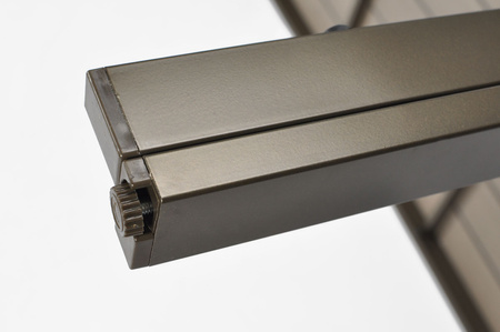 MODENA 150 aluminium hagebord - Sølv