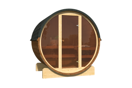 Sauna de jardim EDA 160 – Nova coleção Rainbow / Sauna exterior espaçosa para 3–4 pessoas com forno elétrico, ideal para relaxar no jardim