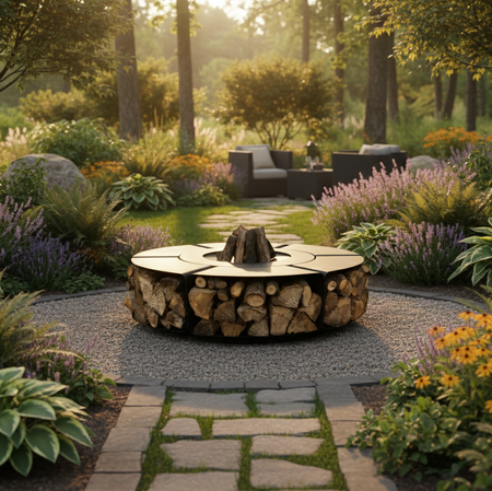 Hoguera de jardín Loop 2m – Hoguera de jardín de acero