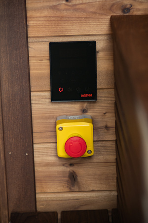 Moderne Gartensauna CUBE MODERNO PLUS SC - Outdoor mit Entspannungsfunktion