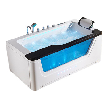 Wanna z hydromasażem do domu | SPA NEVADA 912 Czarna 170x90 | Jacuzzi LED