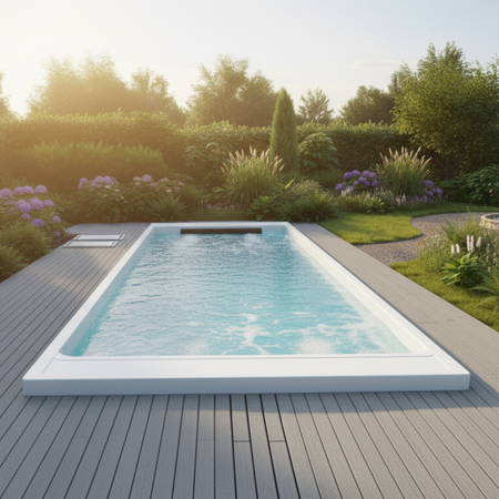 Piscina con sistema de masaje de agua OF-120AU - piscina exclusiva para el hogar y el jardín