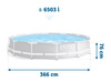 Piscina de jardín con estructura 366 x 76 cm 16 en 1 + máquina de burbujas GRATIS