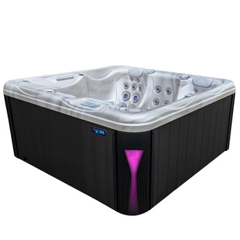 Garten-Jacuzzi SPA566 200x200 cm – luxuriöse SPA-Badewanne mit Hydromassage für den Garten und die Terrasse