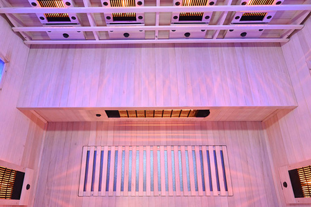 MO-RL4ST Infrasarkanā sauna ar sāls akmeni un turmalīniem | Wellness | Relax | SPA | Elegants minimālisms | Luksusa atpūta