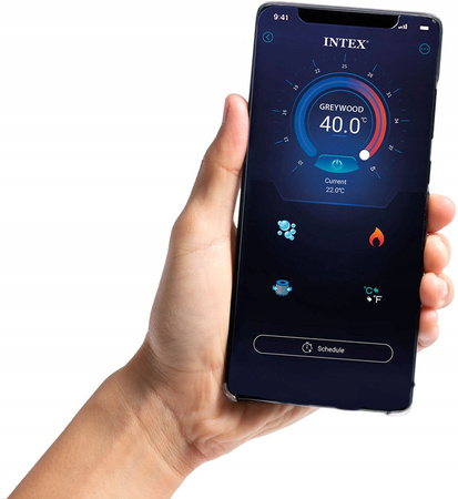 Inflatable Jacuzzi INTEX 28458 SPA for 4 People 180x71 cm with Hydromassage and Premium Accessories