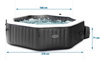 Jacuzzi Inflável INTEX 28462 – SPA Octogonal para 6 pessoas, 218 x 71 cm com Hidromassagem e Conjunto Premium
