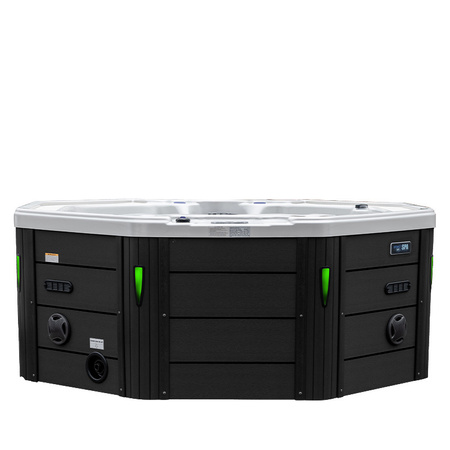 Havejacuzzi SPA107 220x220 cm – luksuriøst SPA-badekar til 6 personer