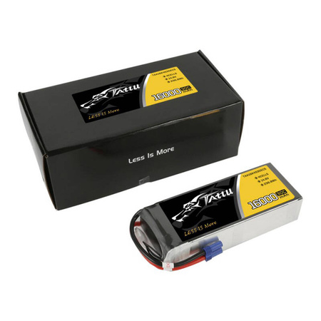 Tattu 16000mAh 14.8V 30C 4S1P Lipo Pack batterie avec connecteur EC5