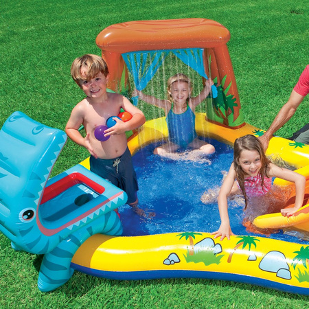 Водна площадка детски басейн пързалка фонтан Intex 57444