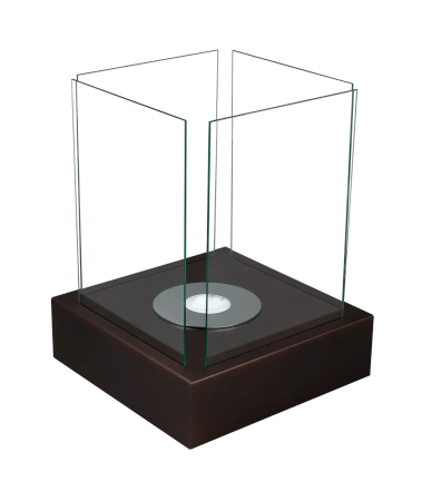 Fritstående biopejs Sunset Garden brun mat