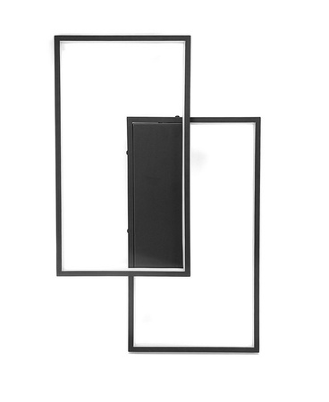 Dekoratívne LED svietidlo čiernej farby Modern 48W + Diaľkové ovládanie DL-A02