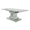  CHACELL glass table with crystals – an elegant piece for the living room