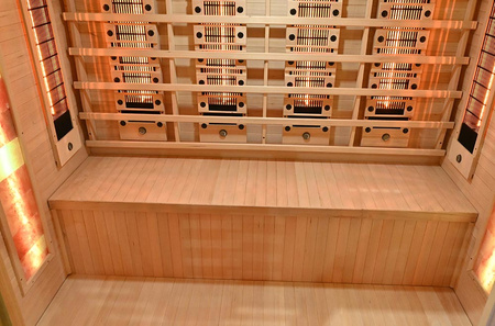 MO-RL4ST XL infrasarkanā sauna ar sāls akmeni un turmalīniem | Wellness | Relax | Spa | Gatavs uzstādīšanai | Luxury Relaxation