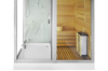 MO-1752W RIGHT TRIO, kuivsaun, auru- ja dušikabiin 180X110X223CM | Perele ja sõpradele | Panoraamaklaas