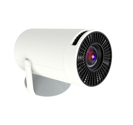 Bærbar Mini Projektor Android 12 WiFi – Roterende Full HD 4K Bluetooth-projektor, Autokeystone 4D, Zenwire R1 360