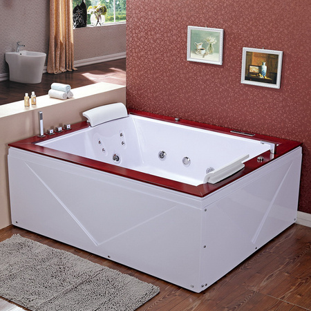 Diablo 666 burbuļvanna ar korpusu un dēli 180x150 cm - luksusa atpūta jūsu mājas spa