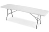Sammenleggbart serveringsbord, lengde 240 cm - hvit