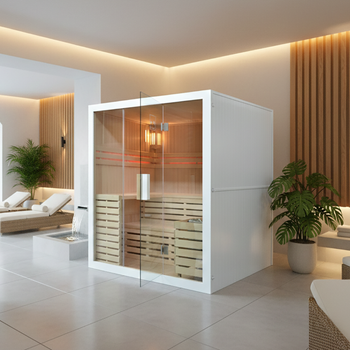 MO-EA4 WHITE Suchá sauna s pecí HARVIA 6 kW | Wellness | Relax | SPA | Home SPA | Luxury Relaxation